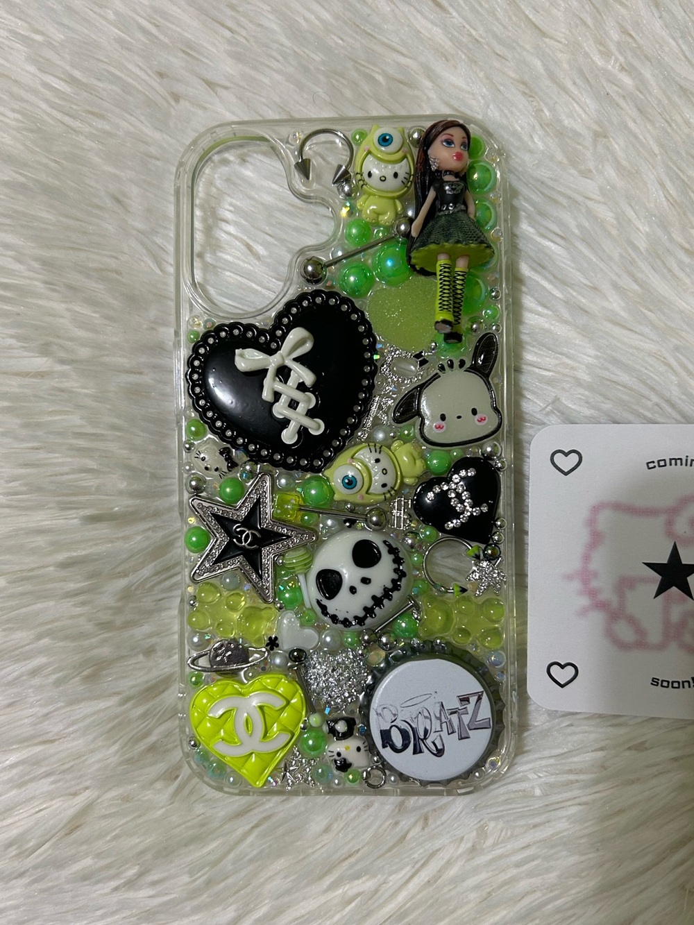 Handmade iPhone 16 Junk Case Hello Kitty Bratz Sanrio Kawaii Luxury Goth Y2K